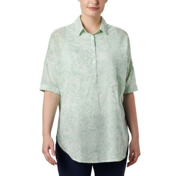 Columbia Overhemd Dames, PFG Sun Drifter 3/4 Sleeve Tunic Mintgroen, 51JMCHDFX